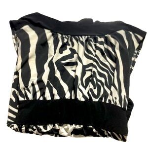 Item #1.    Kiwi Black and White Zebra Print Blouse